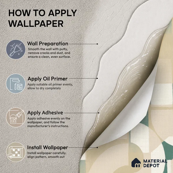 A76001 | 10 Meter x 21 Inches Abstract Look Wallpaper - 57.37 Sq. Ft. | Minimum 15% wastage during installation