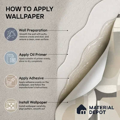 A76002 | Grey & Beige Circle Block Abstract Look Wallpaper 10 Meter x 21 Inches - 57.37 Sq. Ft. | Minimum 15% wastage during installation
