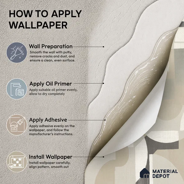 A76002 | Grey & Beige Circle Block Abstract Look Wallpaper 10 Meter x 21 Inches - 57.37 Sq. Ft. | Minimum 15% wastage during installation