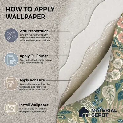 A76603 | 10 Meter x 21 Inches Florals Look Wallpaper - 57.37 Sq. Ft. | Minimum 15% wastage during installation