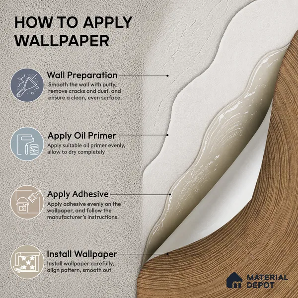 A69102 | 10 Meter x 21 Inches Texture Look Wallpaper - 57.37 Sq. Ft.