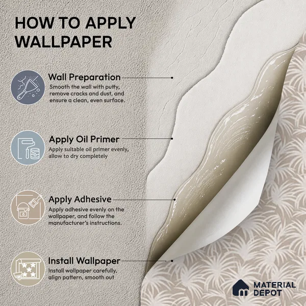 RD24-162 | 10 Meter x 21 Inch  Florals Look Wallpaper - 57 Sq. Ft.