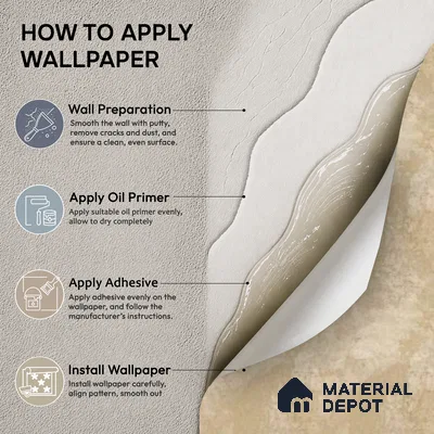 81405-4 | 5 Meter x 42 Inch  Stone Look Wallpaper - 57 Sq. Ft.
