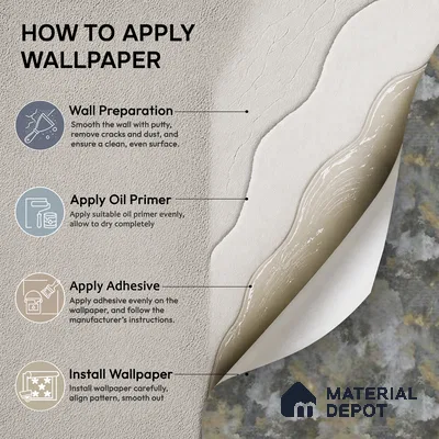 81407-4 | 5 Meter x 42 Inch  Stone Look Wallpaper - 57 Sq. Ft.