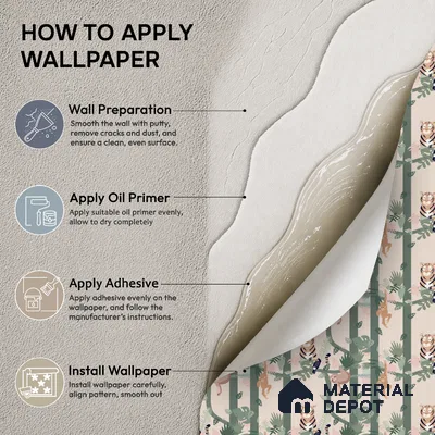 MM03 | 10 Meter x 21 Inches Animal Print Look Wallpaper - 57.37 Sq. Ft. | Minimum 15% wastage during installation
