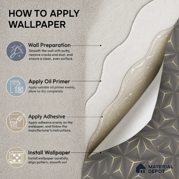 M20-4 | 10 Meter x 21 Inches Patterned Look Wallpaper - 57.37 Sq. Ft. | Minimum 15% wastage during installation