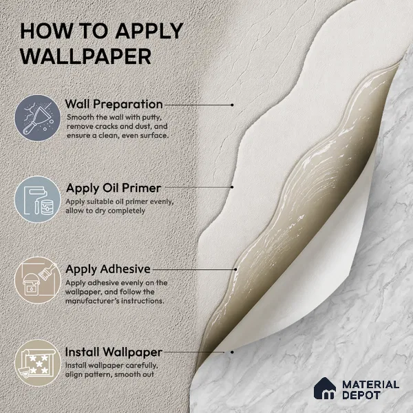 M11-6 | 10 Meter x 21 Inches Marble Look Wallpaper - 57.37 Sq. Ft. | Minimum 10% wastage during installation