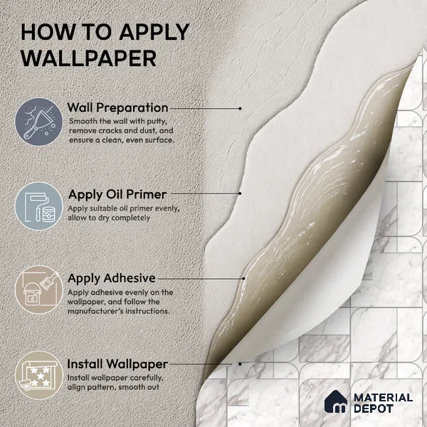 M21-3 | White Brown Vein Tile Grid Patterned Wallpaper - 10 Meter x 21 Inches, 57.37 Sq. Ft. (Min. 15% Wastage)