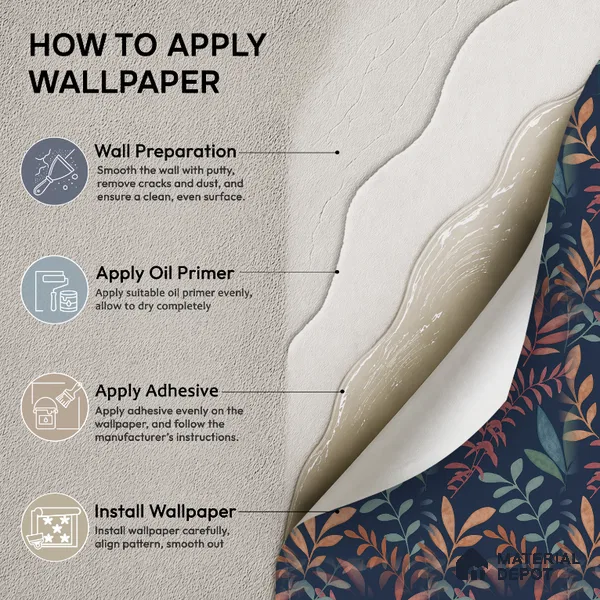 SO27060 | 10 Meter x 21 Inches Florals Look Wallpaper - 57.41 Sq. Ft.