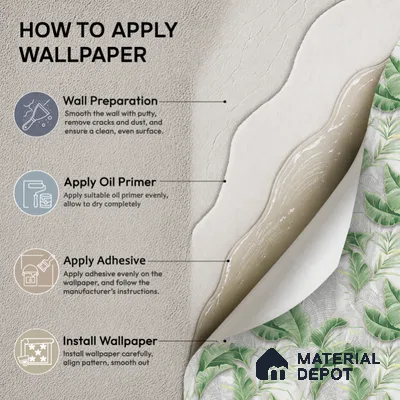 23-555-23 | 10 Meter x 21 Inches Florals Look Wallpaper - 57.41 Sq. Ft.