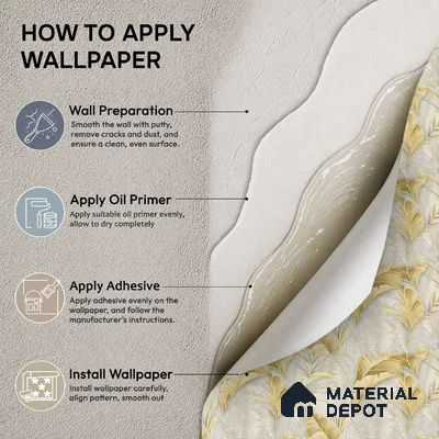 24-555-24 | 10 Meter x 21 Inches Florals Look Wallpaper - 57.41 Sq. Ft.