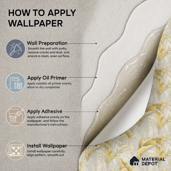 24-555-24 | 10 Meter x 21 Inches Florals Look Wallpaper - 57.41 Sq. Ft.