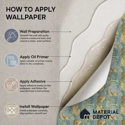 26-555-26 | 10 Meter x 21 Inches Florals Look Wallpaper - 57.41 Sq. Ft.