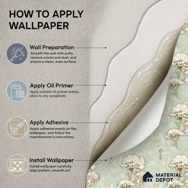 29-555-29 | 10 Meter x 21 Inches Florals Look Wallpaper - 57.41 Sq. Ft.