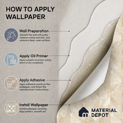 34-555-34 | 10 Meter x 21 Inches Patterned Look Wallpaper - 57.41 Sq. Ft.