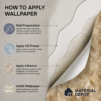 35-555-35 | 10 Meter x 21 Inches Patterned Look Wallpaper - 57.41 Sq. Ft.