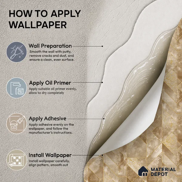 35-555-35 | 10 Meter x 21 Inches Patterned Look Wallpaper - 57.41 Sq. Ft.