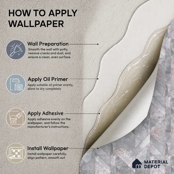 37-555-37 | 10 Meter x 21 Inches Patterned Look Wallpaper - 57.41 Sq. Ft.