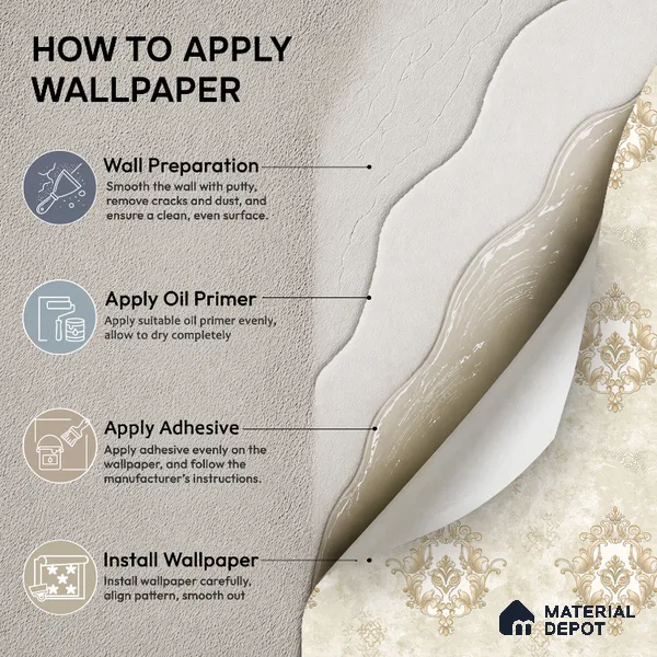 38-555-38 | 10 Meter x 21 Inches Damask Look Wallpaper - 57.41 Sq. Ft.