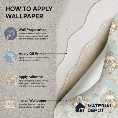 39-555-39 | 10 Meter x 21 Inches Damask Look Wallpaper - 57.41 Sq. Ft.