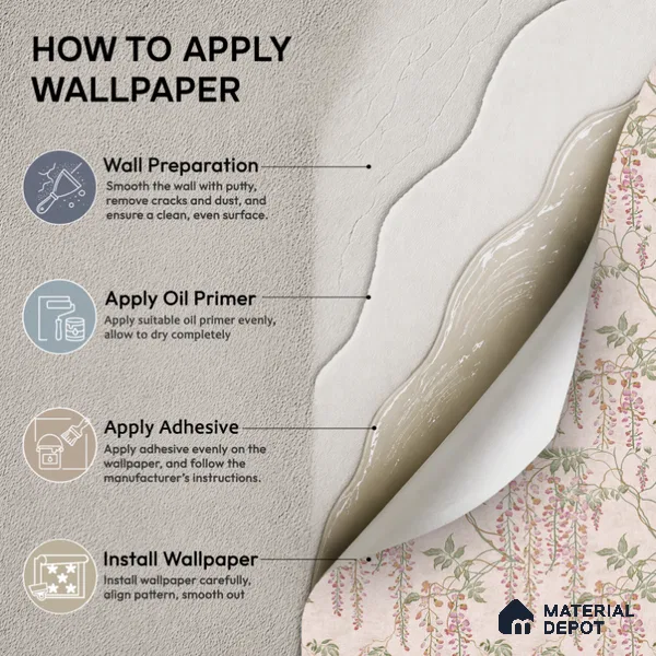 44-555-44 | 10 Meter x 21 Inches Tropical Look Wallpaper - 57.41 Sq. Ft.