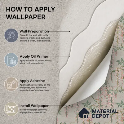 45-555-45 | 10 Meter x 21 Inches Tropical Look Wallpaper - 57.41 Sq. Ft.