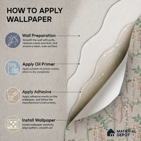 45-555-45 | 10 Meter x 21 Inches Tropical Look Wallpaper - 57.41 Sq. Ft.