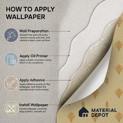 47-555-47 | 10 Meter x 21 Inches Damask Look Wallpaper - 57.41 Sq. Ft.