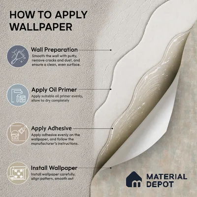 7516-2 | Grey & Beige Cloud Plaster Concrete Patterned Wallpaper - 9.5 Meter x 21 Inch, 55 Sq. Ft.