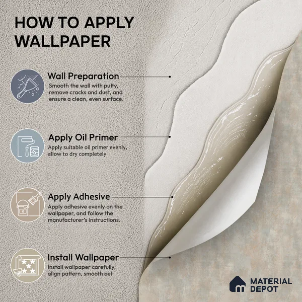 7516-2 | Grey & Beige Cloud Plaster Concrete Patterned Wallpaper - 9.5 Meter x 21 Inch, 55 Sq. Ft.