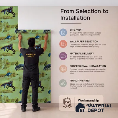 KD4080-2 | 10 Meter x 21 Inches Animal Print Look Wallpaper - 57.41 Sq. Ft. | Minimum 15% wastage during installation