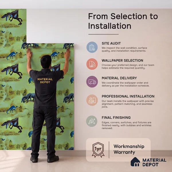 KD4080-2 | 10 Meter x 21 Inches Animal Print Look Wallpaper - 57.41 Sq. Ft. | Minimum 15% wastage during installation