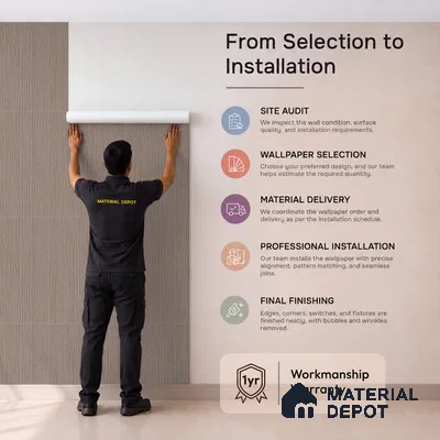 NPP684306 | 10 Meter x 21 Inches Stripes Look Wallpaper - 57.41 Sq. Ft. | Minimum 15% wastage during installation
