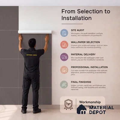 NPP684605 | 10 Meter x 21 Inches Plain Look Wallpaper - 57.41 Sq. Ft. | Minimum 10% wastage during installation