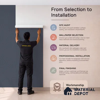 NPP684606 | 10 Meter x 21 Inches Plain Look Wallpaper - 57.41 Sq. Ft. | Minimum 10% wastage during installation