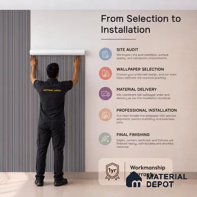 NPP684705 | 10 Meter x 21 Inches Plain Look Wallpaper - 57.41 Sq. Ft. | Minimum 10% wastage during installation