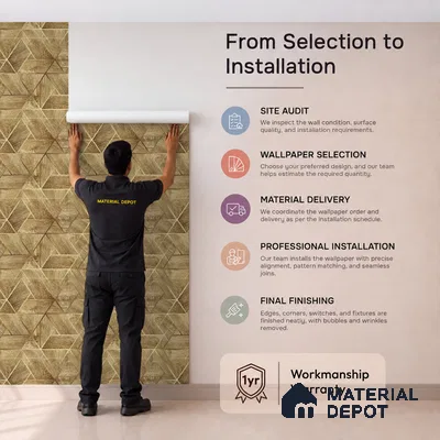 WK25-2523 | 10 Meter x 21 Inches Wood Look Wallpaper - 57.41 Sq. Ft. | Minimum 15% wastage during installation