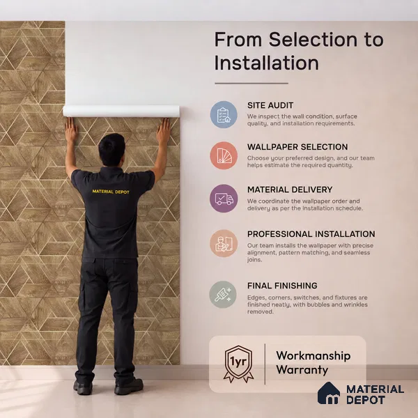 WK25-2527 | 10 Meter x 21 Inches Wood Look Wallpaper - 57.41 Sq. Ft. | Minimum 15% wastage during installation