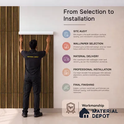 WK25-2546 | 10 Meter x 21 Inches Wood Look Wallpaper - 57.41 Sq. Ft. | Minimum 15% wastage during installation