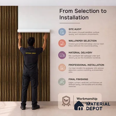 WK25-2548 | 10 Meter x 21 Inches Wood Look Wallpaper - 57.41 Sq. Ft. | Minimum 15% wastage during installation