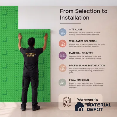 5123-2 | Green Toy Building Block PVC Patterned Wallpaper - 5 Meter x 42 Inch, 57 Sq. Ft. (Min. 15% Wastage)