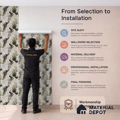 23818 | 10 Meter x 21 Inches Animal Print Look Wallpaper - 57.41 Sq. Ft. | Minimum 15% wastage during installation