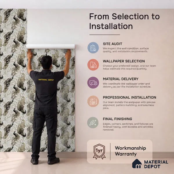 23818 | 10 Meter x 21 Inches Animal Print Look Wallpaper - 57.41 Sq. Ft. | Minimum 15% wastage during installation