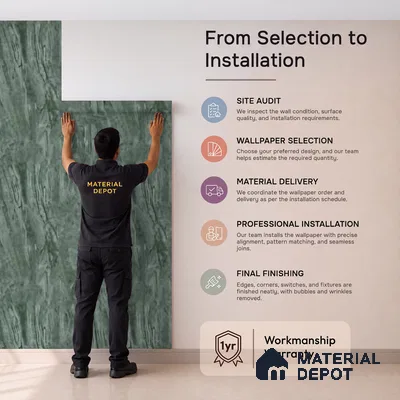 81189-9 | 5 Meter x 42 Inch PVC Marble Look Wallpaper - 57 Sq. Ft. | Minimum 10% wastage during installation