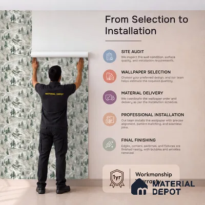 23862 | 10 Meter x 21 Inches Nature Look Wallpaper - 57.41 Sq. Ft. | Minimum 15% wastage during installation