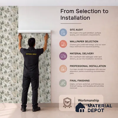 23863 | 10 Meter x 21 Inches Nature Look Wallpaper - 57.41 Sq. Ft. | Minimum 15% wastage during installation