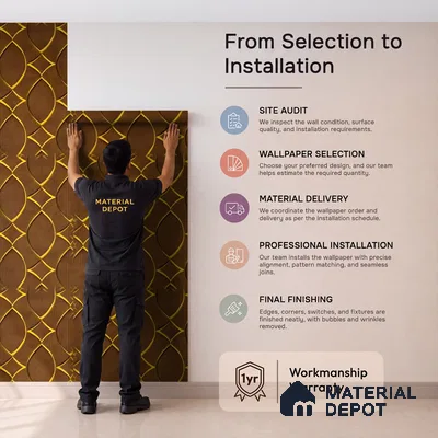 WK160-20 | Brown Lattice Gold Patterned Wallpaper - 10 Meter x 21 Inches, 57.37 Sq. Ft. (Min. 15% Wastage)