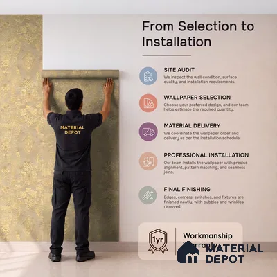 WK160-07 | Beige Medallion Damask Patterned Wallpaper - 10 Meter x 21 Inches, 57.37 Sq. Ft. (Min. 15% Wastage)