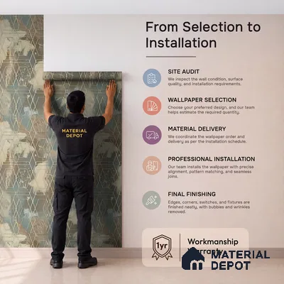 WK160-52 | Teal Facet Marble Geometric Wallpaper - 10 Meter x 21 Inches, 57.37 Sq. Ft. (Min. 15% Wastage)
