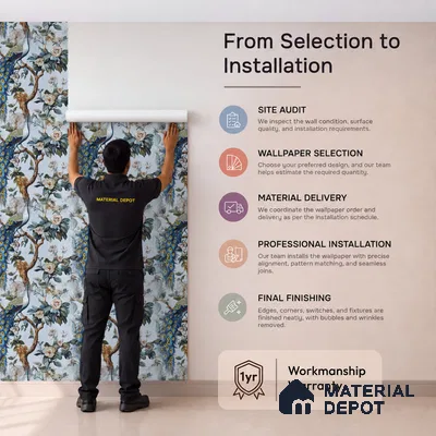 170-3 | 9.6 Meter x 20.87 Inches Animal Print Look Wallpaper - 54.77 Sq. Ft. | Minimum 15% wastage during installation